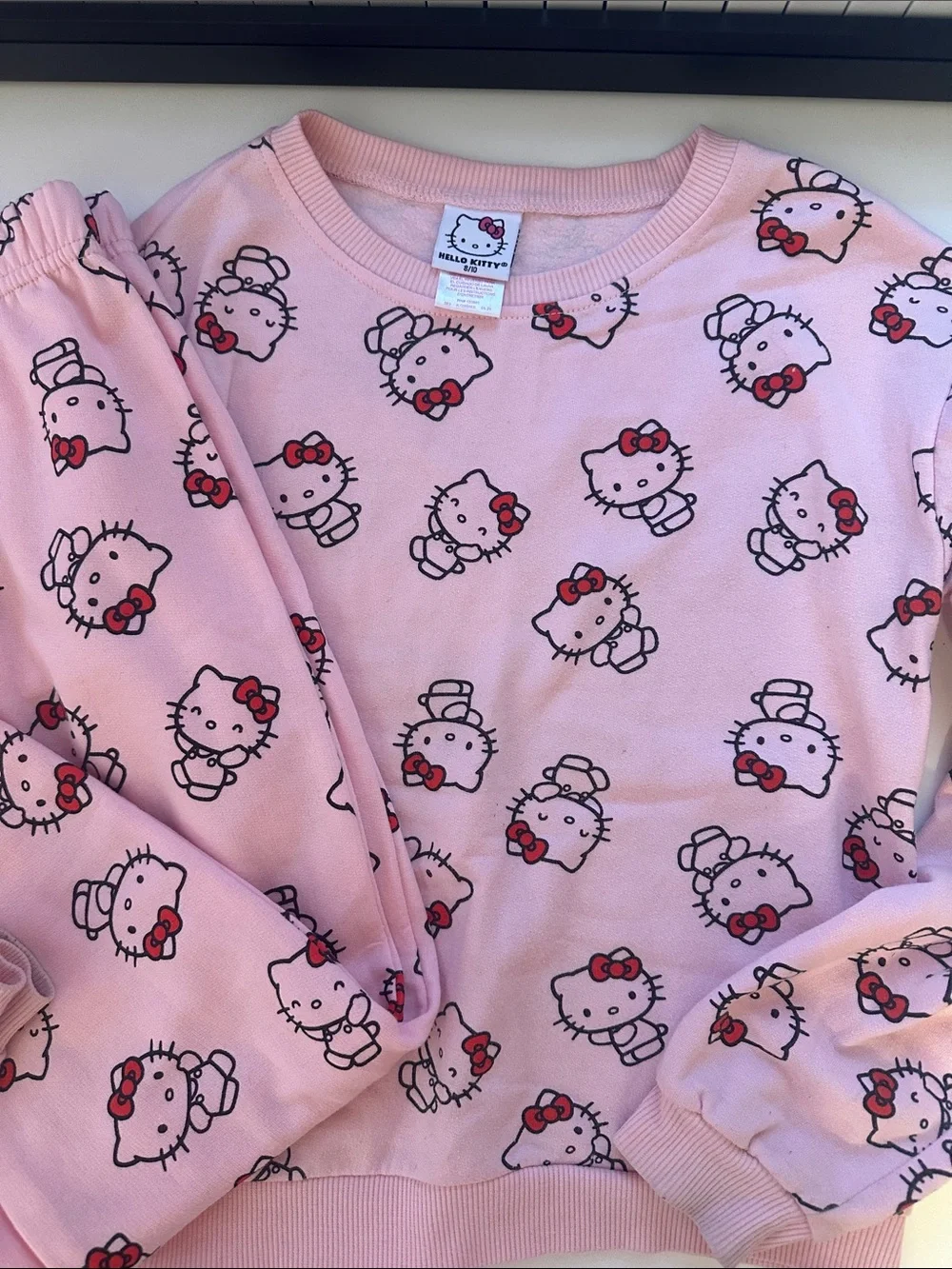 Hello Kitty Pink All-Over Character Sweat suit